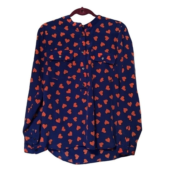 Gap heart print blouse size M - Picture 1 of 7